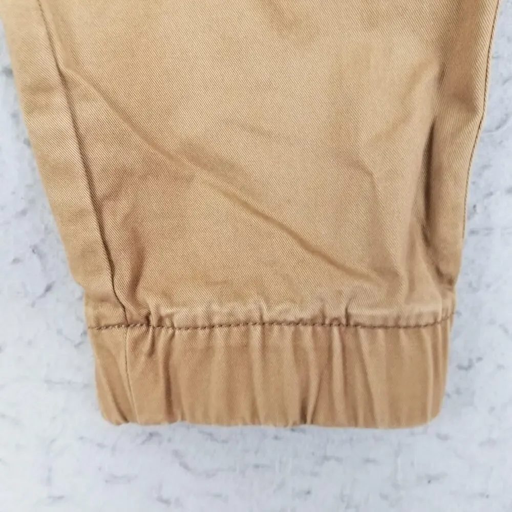 Old‎ Navy Modern Jogger Pants Mens Medium Beige Elastic Waist Stretch Casual